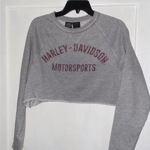 Harley Davidson Crop Sweatshirt